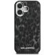 3. Etui Karl Lagerfeld IML Leopard Pattern MagSafe na iPhone 16 - czarne