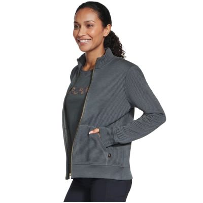 3. Skechers Go Walk Everywhere Full Zip Hoodless W3JA261-GNBK Zielone L