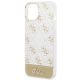 6. Etui Guess 4G Pattern Script na iPhone 14 Plus - złote