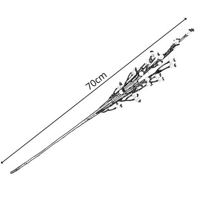 6. GAŁĄZKA DEKORACYJNA 70CM BIAŁA