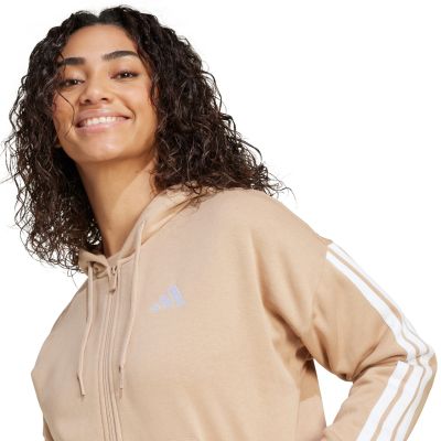 10. Bluza adidas Essentials 3-Stripes Full-Zip Fleece Hoodie W JX7706