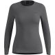 Koszulka termoaktywna z długim rękawem damska Odlo ACTIVE WARM BL TOP crew neck l/s szary   XL