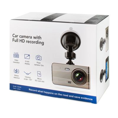8. Wideorejestrator samochodowy DVR979G Full HD G-sensor LCD z kamerą cofania - beżowy