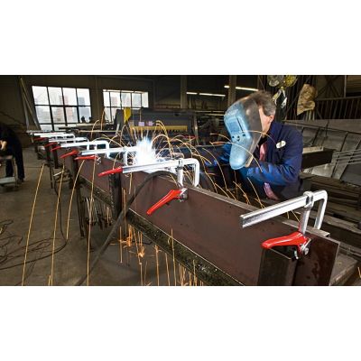 3. Ścisk dźwigniowy ślusarski stalowy GH 250*120mm