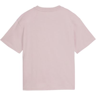 3. Koszulka dla dzieci Puma Ess Centered Cat Logo Boxy Tee różowa 685131 49
