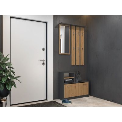 2. GARDEROBA SZAFKA NA OBUWIE ANTRACYT/ARTISAN