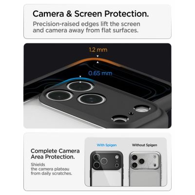 10. Etui Spigen Ultra Hybrid na iPhone 18 Pro / 17 Pro - czarne matowe