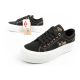 8. Lee Cooper buty sportowe damskie trampki platforma czarne ze złotym