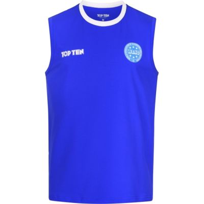 2. Koszulka bez rękawów do kick lightu TOP TEN "BASIC" (WAKO APPROVED)