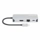6. Stacja dokująca MANHATTAN USB-C 8 w 1 z zasilaniem USB 3.2 Gen 1 Type-C męski na żeński HDMI, trzy porty USB-A, gigabitowy port RJ45, port USB-C Power Delivery, czytnik kart SD/MicroSD, aluminium, gwiezdna szarość (13061)