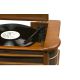 2. Gramofon Denver MCR-50MK3 Retro - drewno Wood Dark (FM, CD, USB)