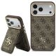 Etui Guess 4G z portfelem Magsafe na iPhone 18 Pro / 17 Pro - brązowe