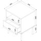 4. Szafka nocna 2szt TRESSE 44x40x53 kaszmir mat