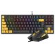 20. TRACER GAMEZONE ZESTAW KLAWIATURA+MYSZ HORNET87 USB