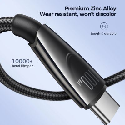 3. Kabel Joyroom Pioneer Series SA31-AC6 USB-A / USB-C 100W 1.2m - czarny