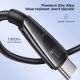 3. Kabel Joyroom Pioneer Series SA31-AC6 USB-A / USB-C 100W 1.2m - czarny