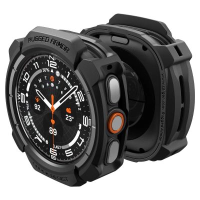 2. Etui Spigen Rugged Armor na Samsung Galaxy Watch Ultra 47 mm - czarne matowe