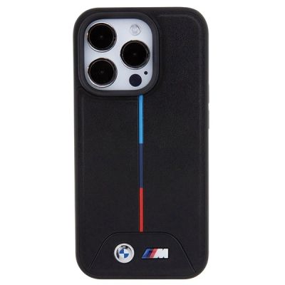 3. Etui BMW Quilted Tricolor MagSafe na iPhone 15 Pro - czarne