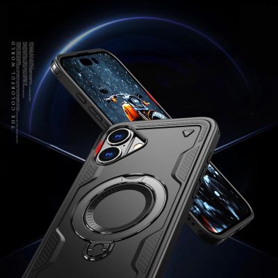 6. Etui Hybrid Armor Trendy z MagSafe na iPhone 16 - czarne