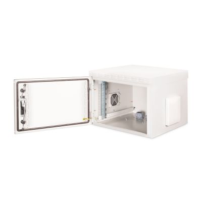 6. Digitus Szafa sieciowa wisząca 19" 7U rack 600x600, drzwi pełne, szary, niedzielona, złożona, IP55, 100kg