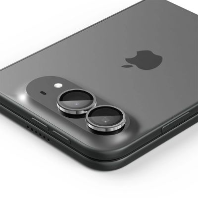 4. Szkło hartowane na aprat Spigen Optik Pro Glas.tR EZ Fit 2-Pack na iPhone Duo - białe
