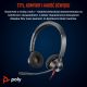 77. Słuchawki Poly Blackwire 3320 Stereo MS Teams Certified USB-C Headset +USB-C/A Adapter 8X220AA