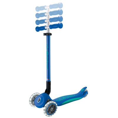 9. Globber Primo Foldable Plus Lights Dzieci Klasyczna hulajnoga Niebieski, Granatowy (marynarski)