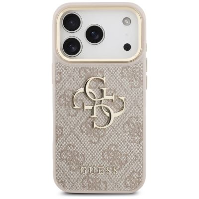 3. Etui Guess 4G Big 4G Classic Logo na iPhone 17 Pro - różowo-złote