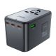 8. Adapter ładowarka podróżna Acefast Z1 GaN 75W PD 3x USB-C 2x USB-A - czarny