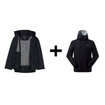 Kurtka Berghaus Deluge Pro 3.0 roz. M Czarna + Kurtka Berghaus Hillwalker IA Shell roz. M Czarna