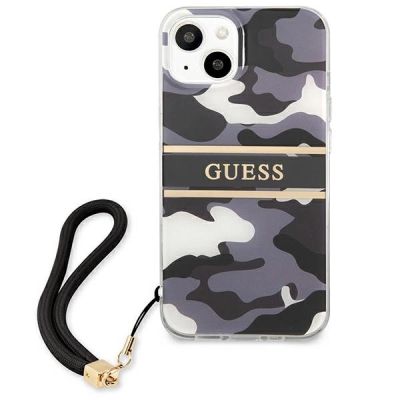 3. Etui Guess Camo Strap Collection na iPhone 13 mini - czarne