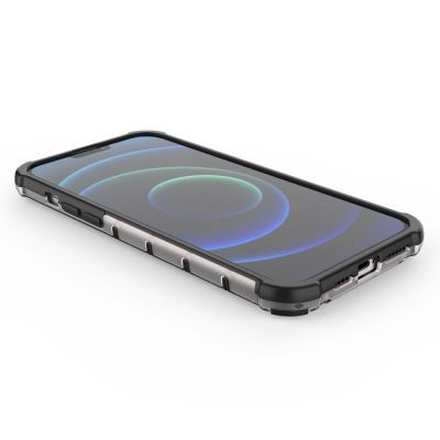 12. Honeycomb etui pancerny pokrowiec z żelową ramką iPhone 13 Pro Max zielony