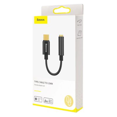 15. Adapter Baseus L54 do słuchawek USB-C / mini jack 3.5mm DAC 24 bit 48 KHz - czarny