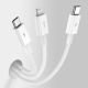 11. Baseus Superior 3w1 kabel USB - Lightning / USB Typ C / micro USB 3,5 A 1,5 m Biały (CAMLTYS-02)