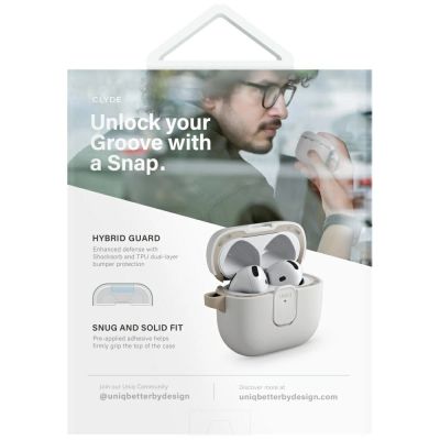 6. Etui UNIQ Clyde Lock Case do AirPods 4  - czarne