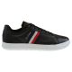 Buty męskie Tommy Hilfiger Essential Leather Cupsole czarne - FM0FM03424-BDS