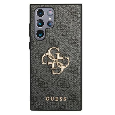 3. Etui Guess 4G Big Metal Logo na Samsung Galaxy S22 Ultra - szare
