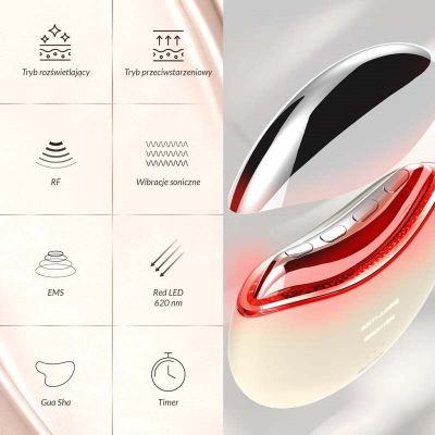 8. Masażer liftingujący do twarzy i szyi Neno Beauty Auri 5w1