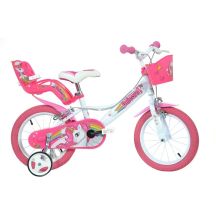 Dino Bikes 144R-UN rower Rower miejski 35,6 cm (14") Stal Różowy, Biały