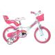 Dino Bikes 144R-UN rower Rower miejski 35,6 cm (14") Stal Różowy, Biały