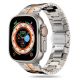 Bransoleta Tech-Protect Stainless Line na Apple Watch 4 / 5 / 6 / 7 / 8 / 9 / SE / Ultra 1 / 2 (42/44/45/49 mm) - tytanowo-pomarańczowa