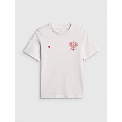 12. T-shirt kibica dziecięcy 4F 4FJSMM00TTSHU2236-10S