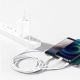 8. Baseus Superior 3w1 kabel USB - Lightning / USB Typ C / micro USB 3,5 A 1,5 m Biały (CAMLTYS-02)