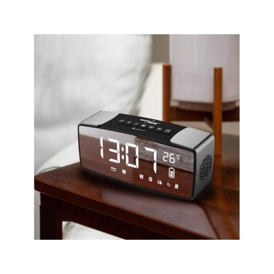 9. GREENBLUE RADIOBUDZIK BLUETOOTH 4.2, FM, AUX-IN, 6W, TEMPERATURA, ALARM, ZEGAR, AKUMULATOR 2200MAH GB200