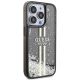 4. Etui Guess Liquid Glitter Gold Stripes na iPhone 15 Pro - czarne