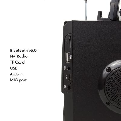 2. Głośnik przenośny bluetooth Audiocore, radio FM, wejście kart SD/MMC, AUX, USB, pilot, AC730