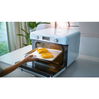 24. Smeg COF01PBEU piec parowy Mała Niebieski Przyciski, Obrotowy