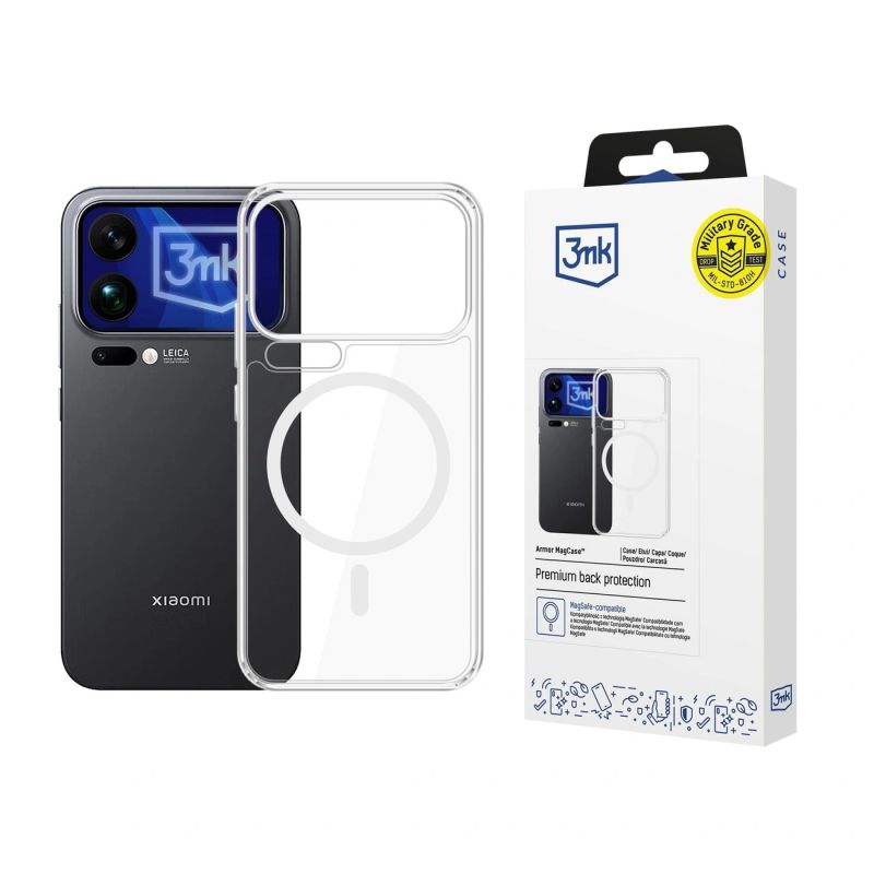 Etui 3mk Armor MagCase na Xiaomi 17 Pro Max - przezroczyste