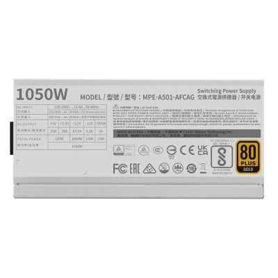 5. Cooler Master MWE Gold 1050 V2 ATX 3.1 White Edition moduł zasilaczy 1050 W 24-pin ATX Biały