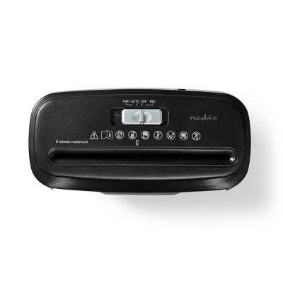 5. Niszczarka do papieru Nedis 10l DIN P-2 190W Czarna